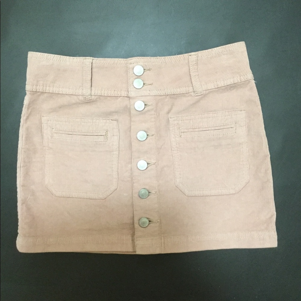 Free People Cord Mini Skirt Size 24